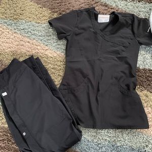 Black Scrub Set